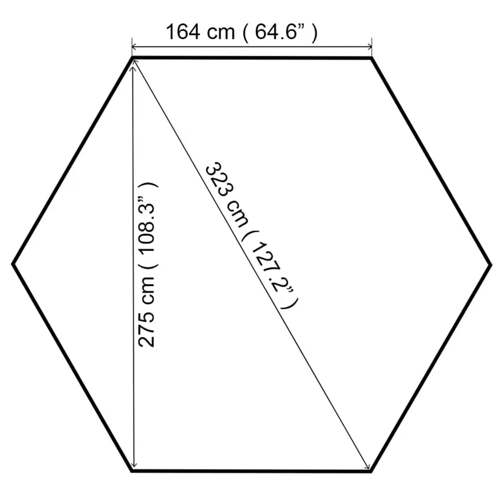 Garden Gazebo 323x275x265 cm White 180 g/m?? 312233