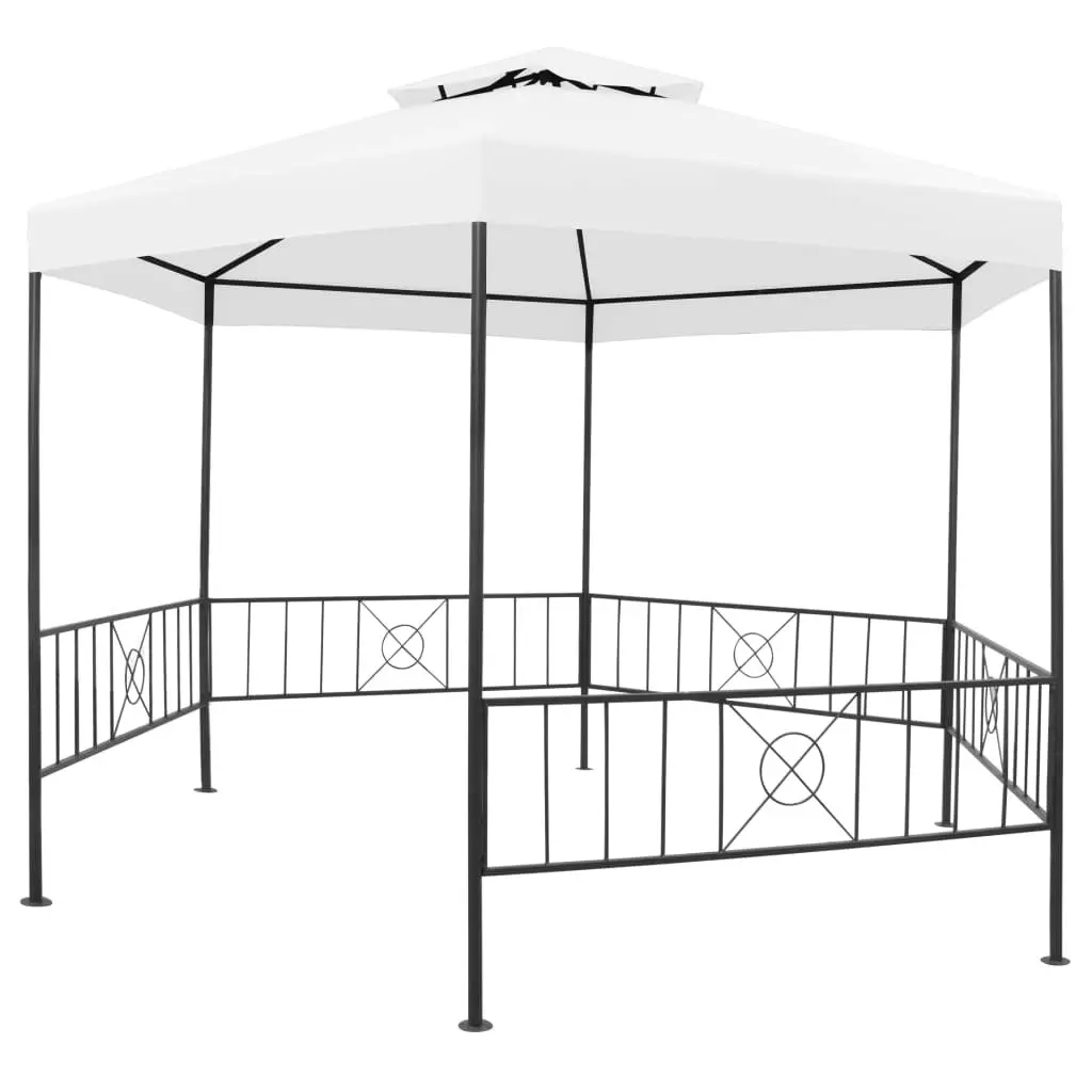 Garden Gazebo 323x275x265 cm White 180 g/m?? 312233