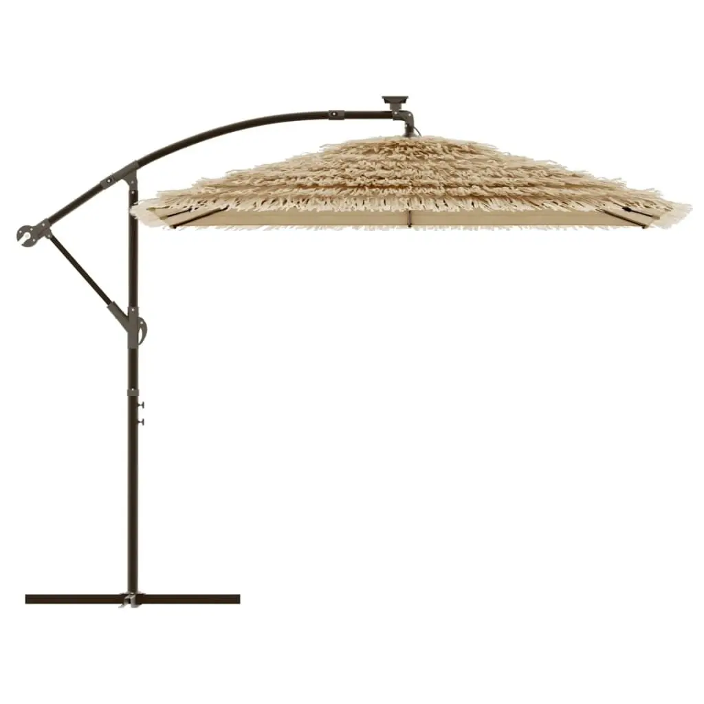 Garden Parasol with Steel Pole Brown 290x290x238 cm 4005082