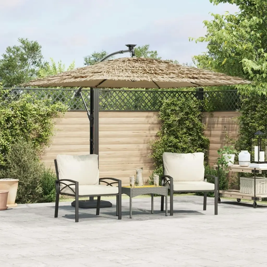 Garden Parasol with Steel Pole Brown 290x290x238 cm 4005082