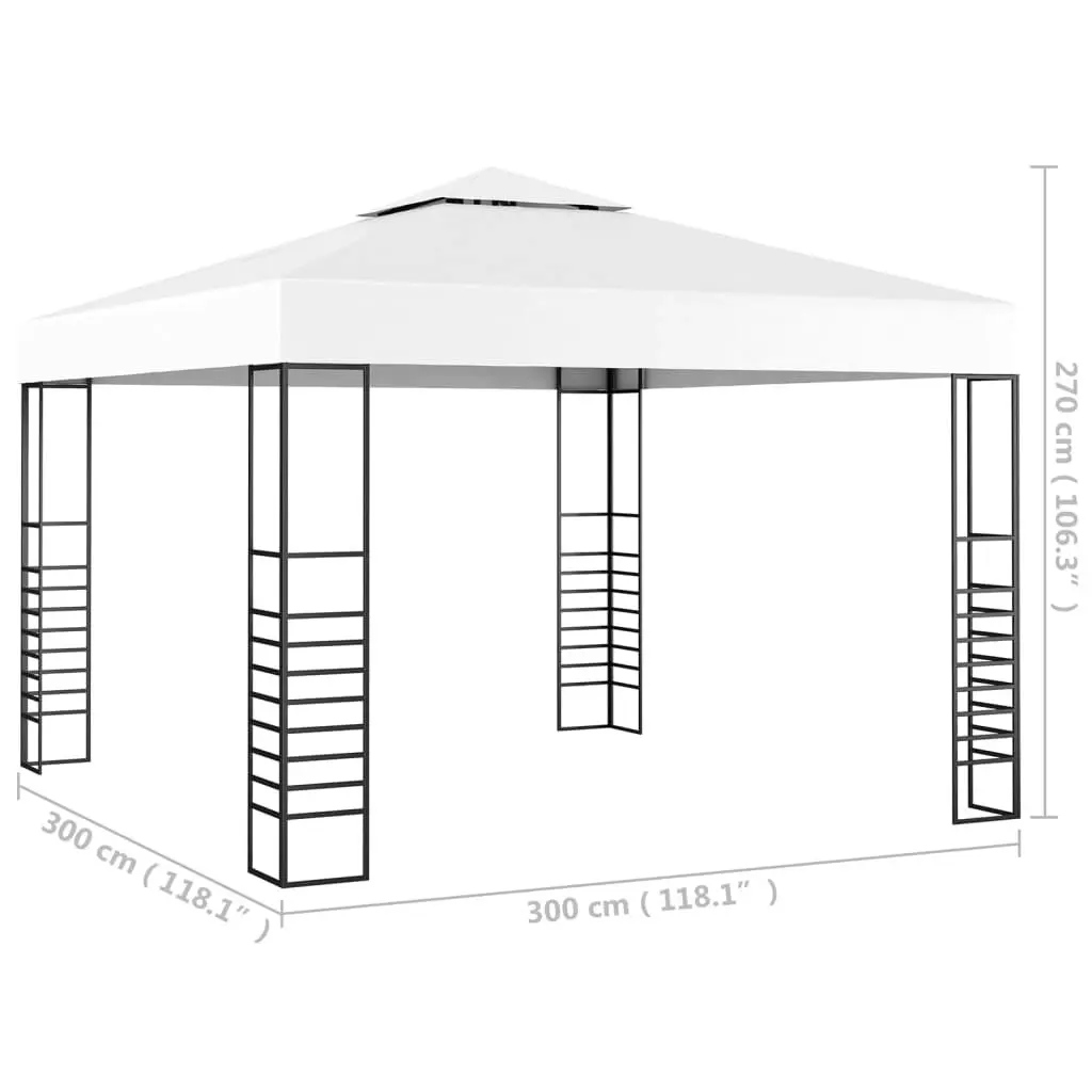 Garden Marquee 3x3 m White 48033