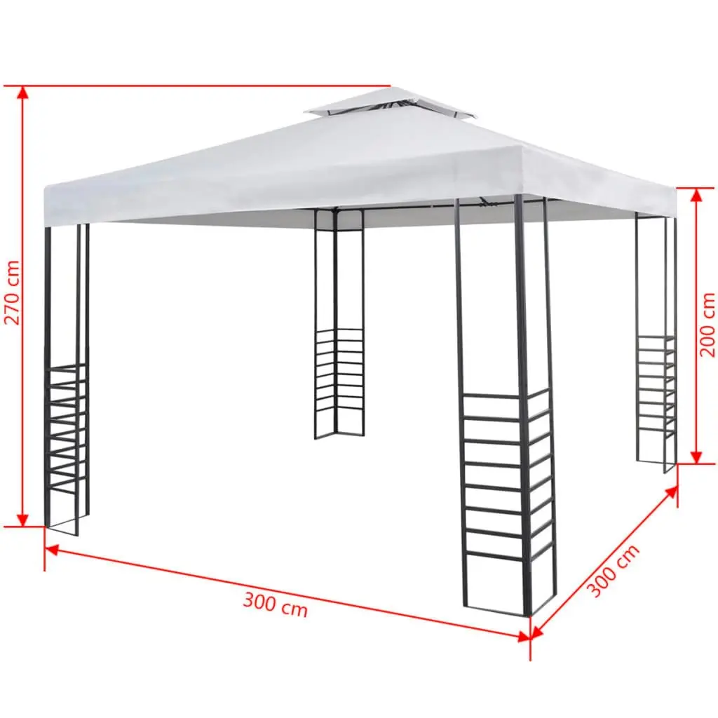 Garden Marquee 3x3 m White 43215