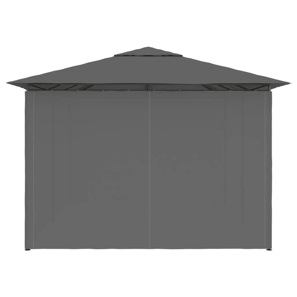 Garden Marquee with Curtains 4x3 m Anthracite 47960