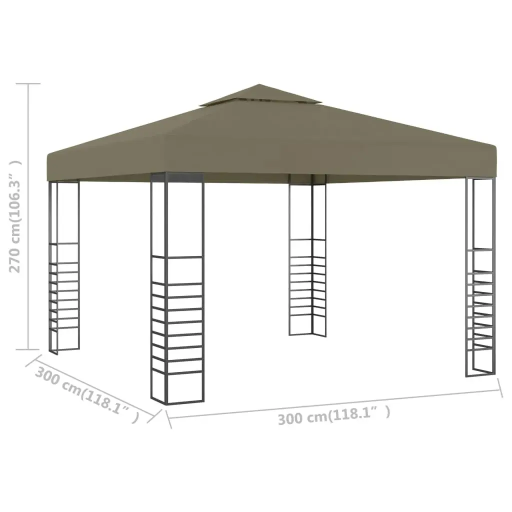 Garden Marquee 3x3 m Taupe 180 g/m?? 312228