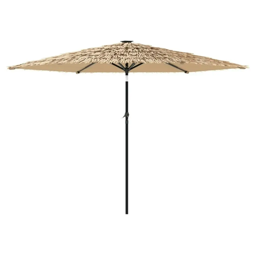 Garden Parasol with Steel Pole Brown 288x288x225 cm 4005105