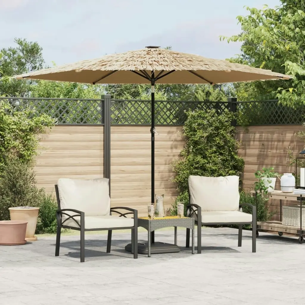 Garden Parasol with Steel Pole Brown 288x288x225 cm 4005105