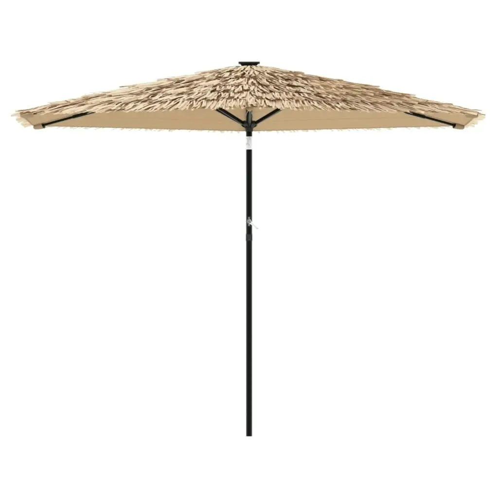 Garden Parasol with Steel Pole Brown 288x288x225 cm 4005105