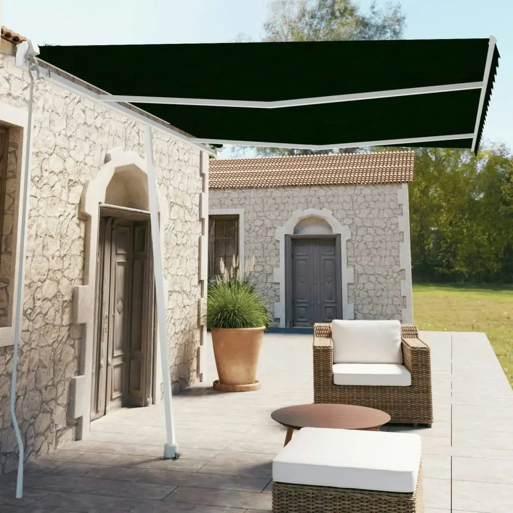 Freestanding Manual Retractable Awning 350x250 cm Anthracite 3069519