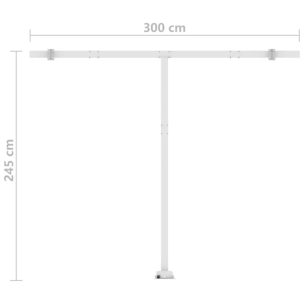 Freestanding Manual Retractable Awning 350x250 cm Anthracite 3069519