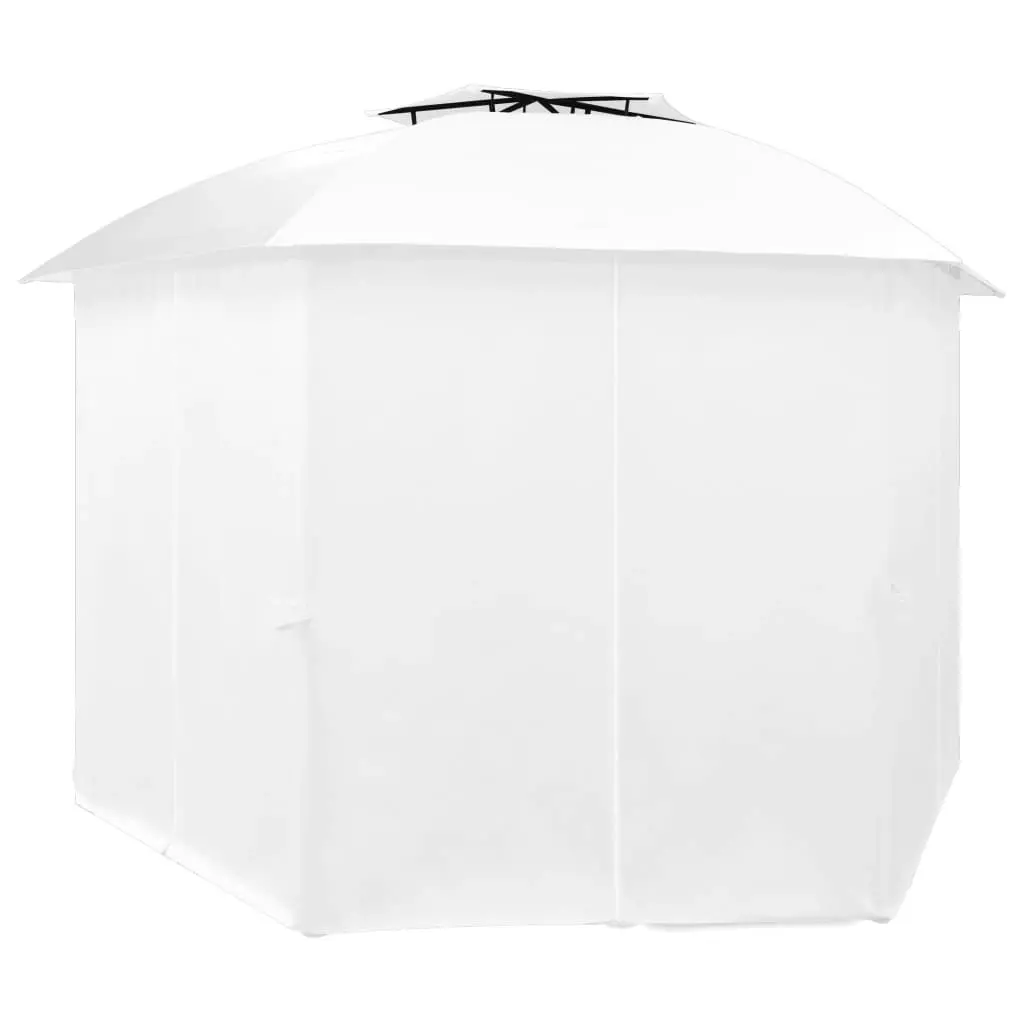 Garden Marquee with Curtains 360x312x265 cm White 180 g/mÂ² 312234