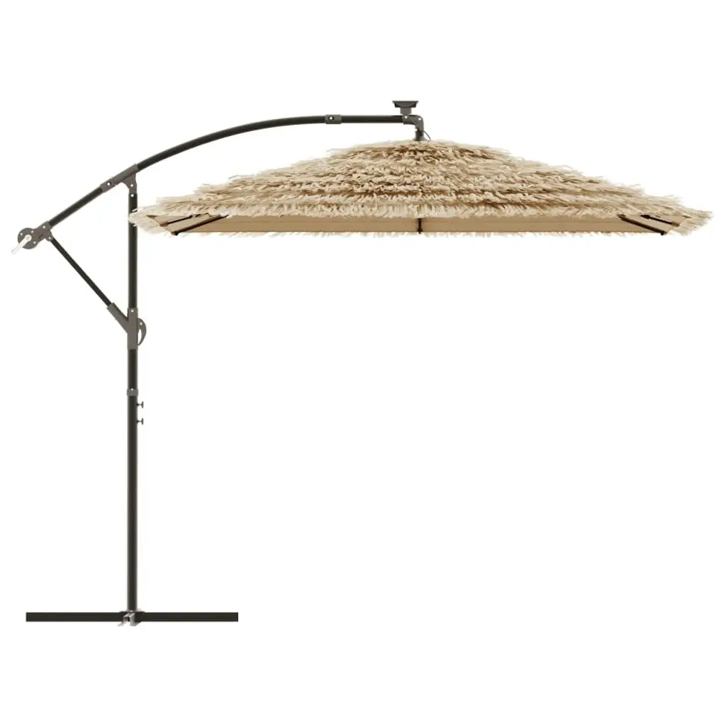 Garden Parasol with Steel Pole Brown 269x269x235 cm 4005078