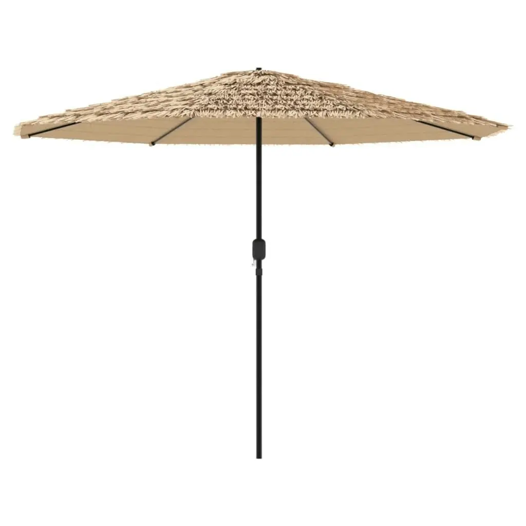 Garden Parasol with Steel Pole Brown 324x324x247 cm 4005109