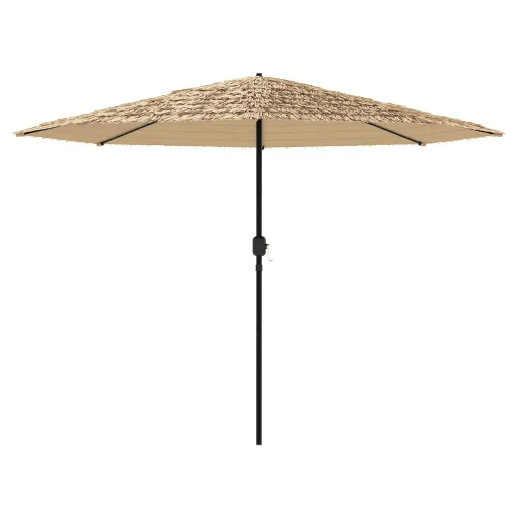 Garden Parasol with Steel Pole Brown 324x324x247 cm 4005109