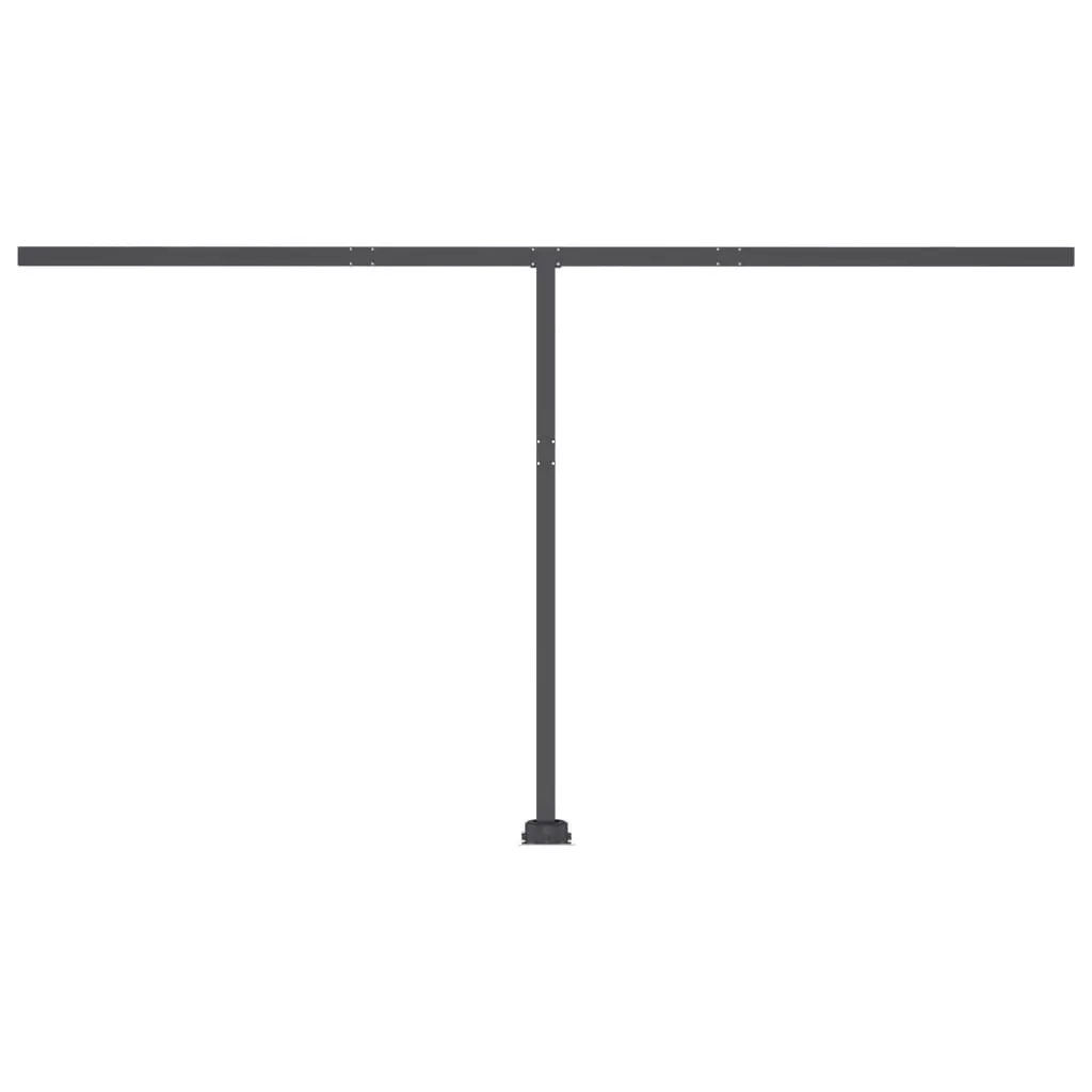 Freestanding Manual Retractable Awning 400x300 cm Anthracite 3069739