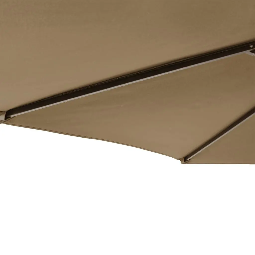 Garden Parasol with Steel Pole Taupe 225x225x212 cm 4005061