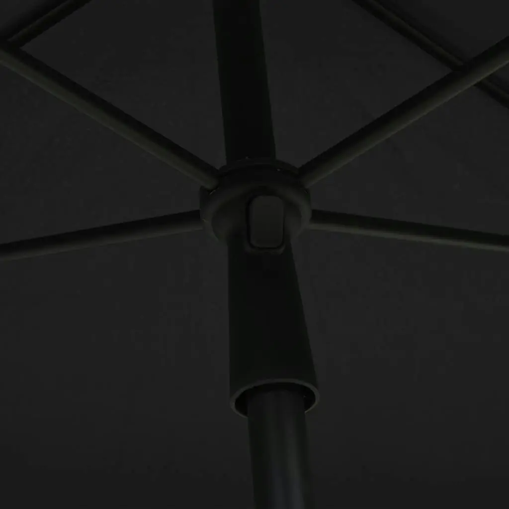 Garden Parasol with Pole 210x140 cm Anthracite 315545