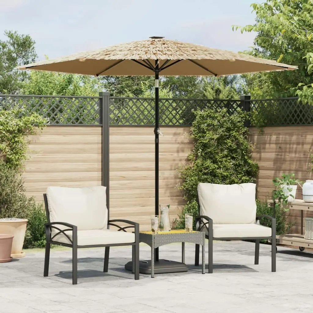 Garden Parasol with Steel Pole Brown 268x268x226 cm 4005101