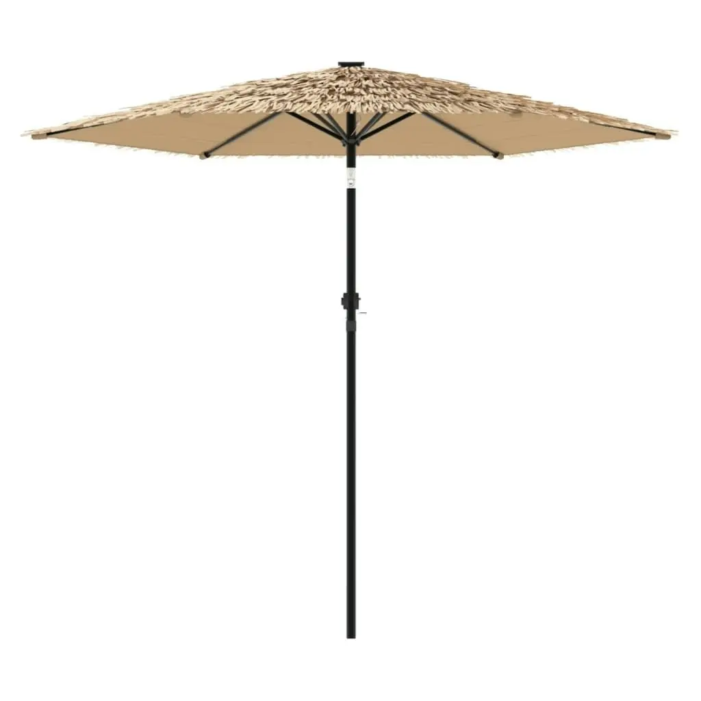 Garden Parasol with Steel Pole Brown 268x268x226 cm 4005101