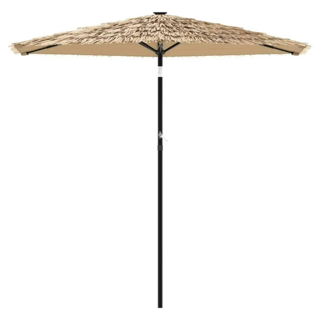 Garden Parasol with Steel Pole Brown 268x268x226 cm 4005101