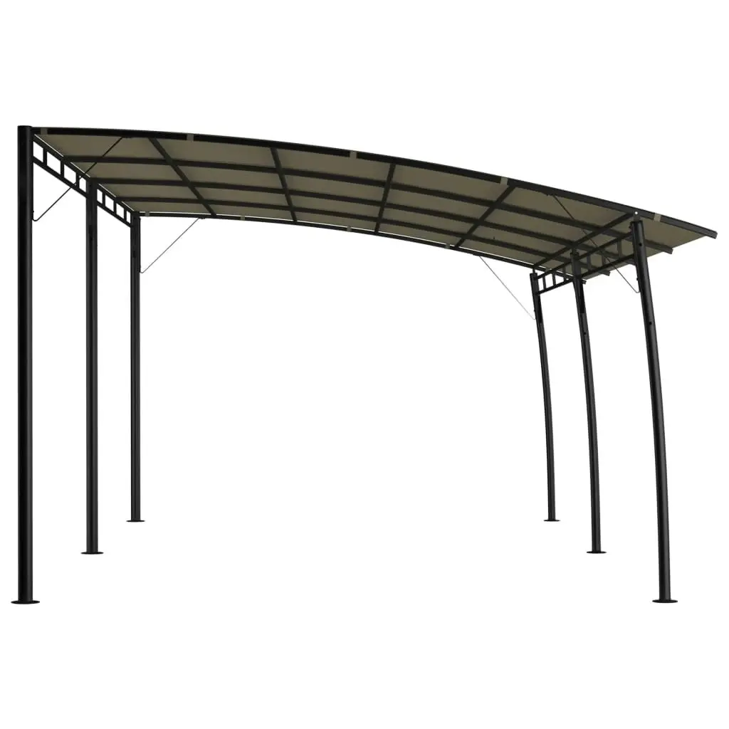 Garden Sunshade Awning 6x3x2.55 m Taupe 312256