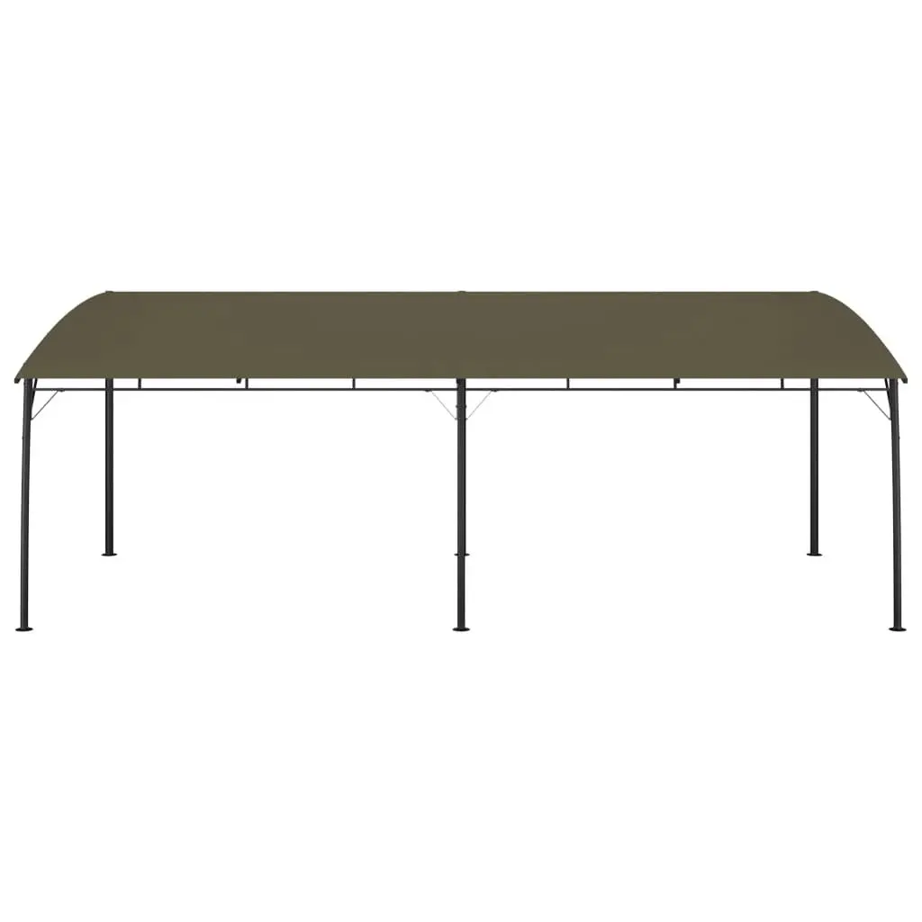 Garden Sunshade Awning 6x3x2.55 m Taupe 312256