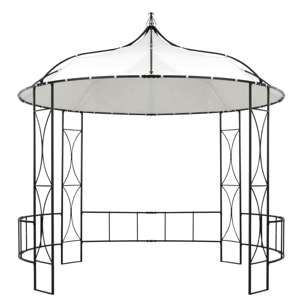 Gazebo 300x290 cm White Round 310030