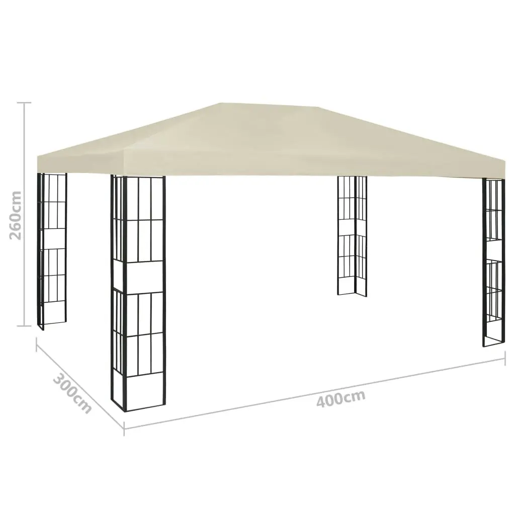 Gazebo 3x4 m Cream 47982