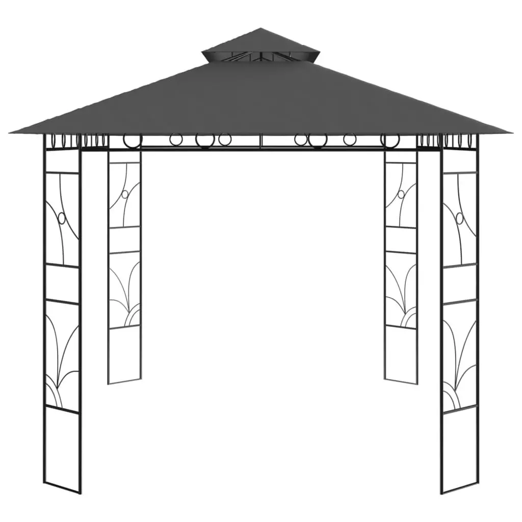 Gazebo 4x3x2.7 m Anthracite 160 g/mÂ² 313917