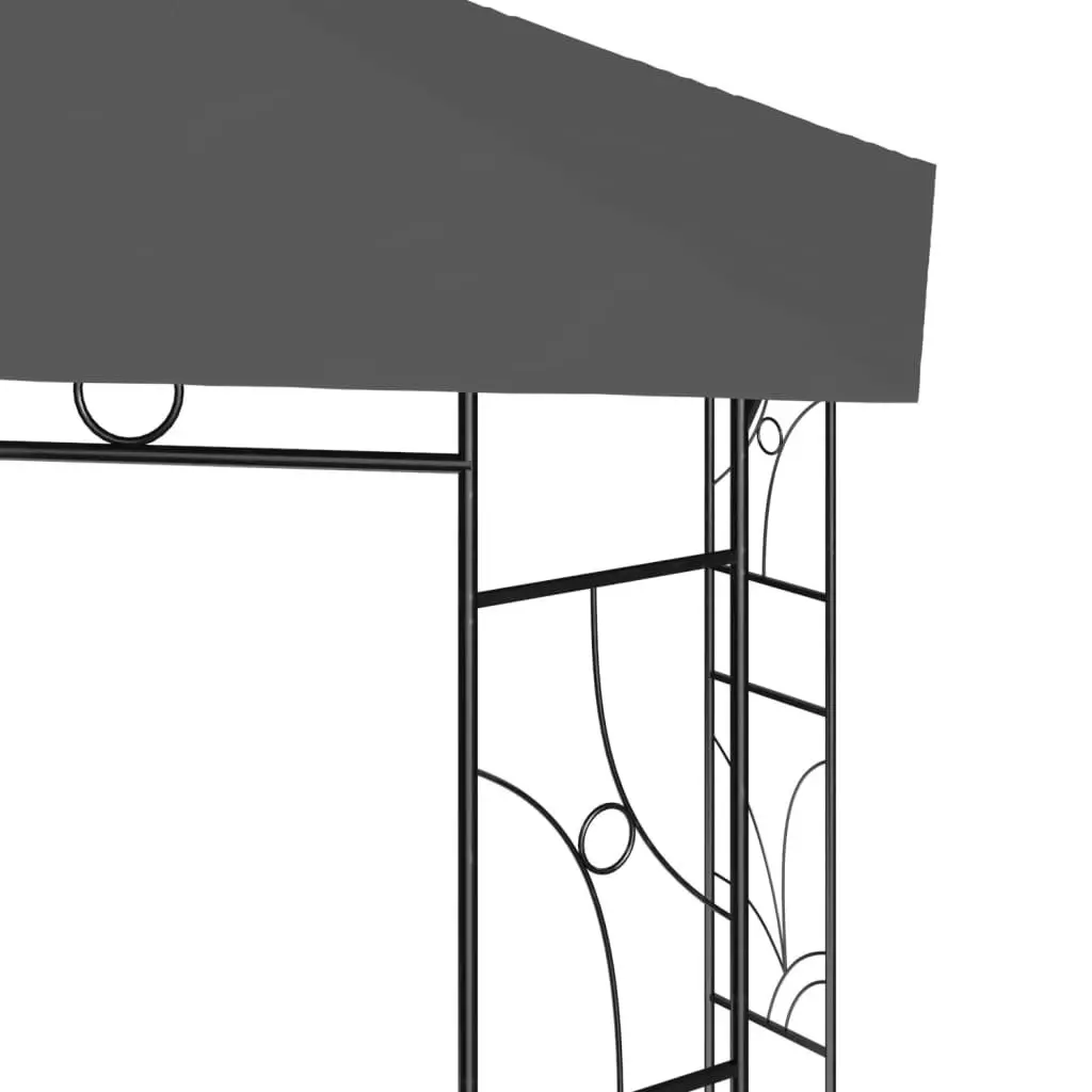 Gazebo 4x3x2.7 m Anthracite 160 g/mÂ² 313917