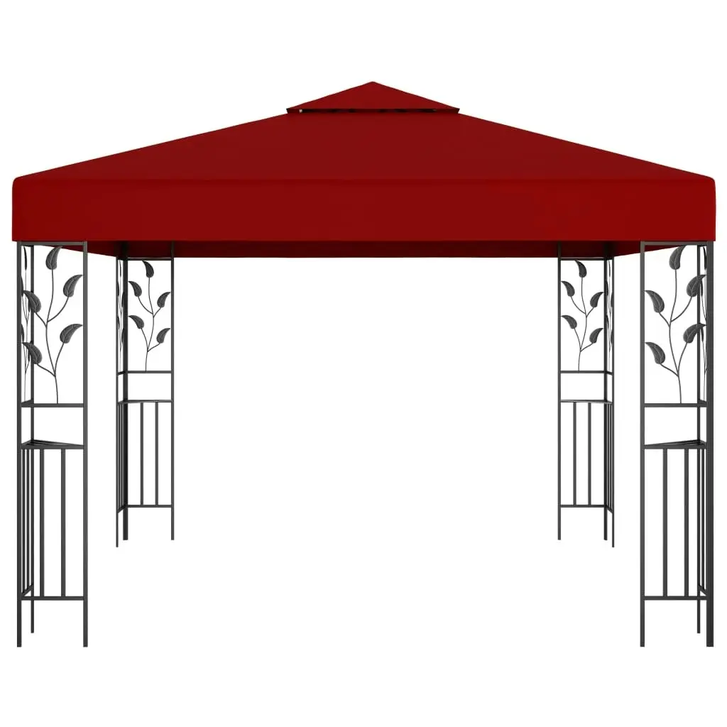 Gazebo 3x3 m Wine Red 47947