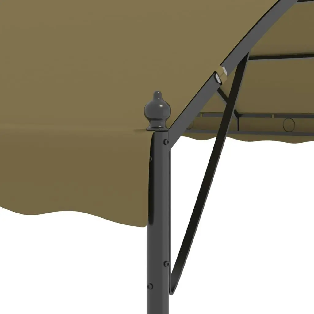 Gazebo 4x3x2.6 m Taupe 180 g/m?? 312217