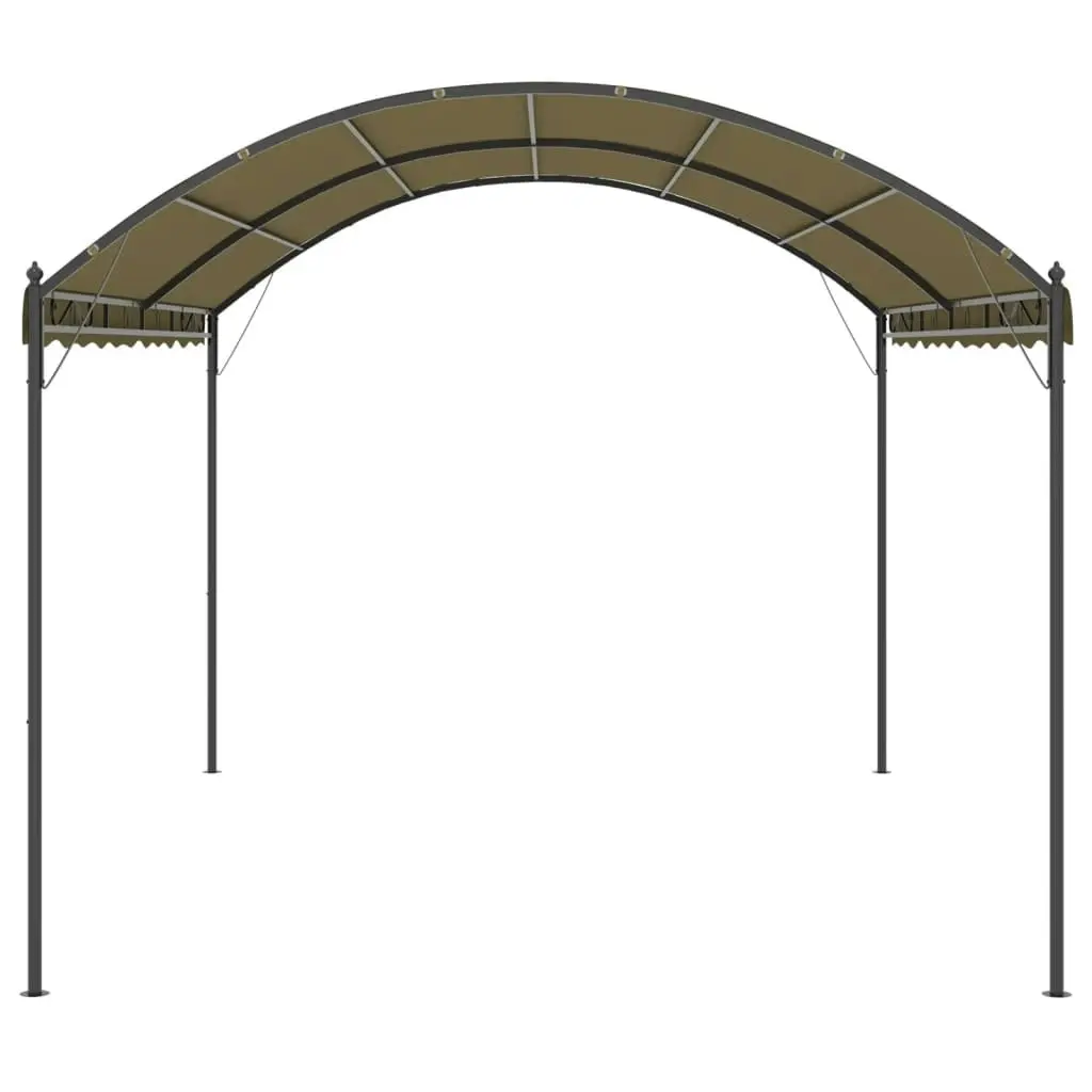 Gazebo 4x3x2.6 m Taupe 180 g/m?? 312217