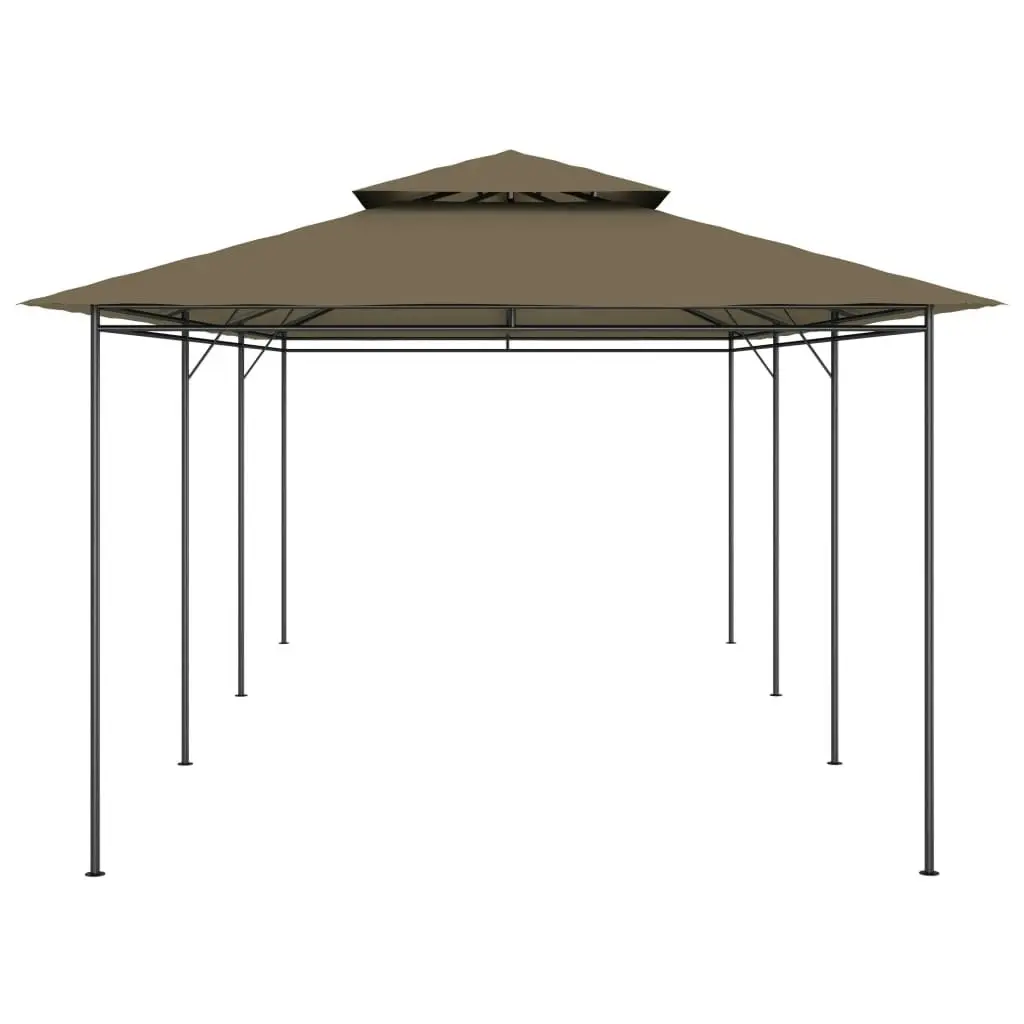 Gazebo 600x298x270 cm Taupe 180 g/m?? 312246