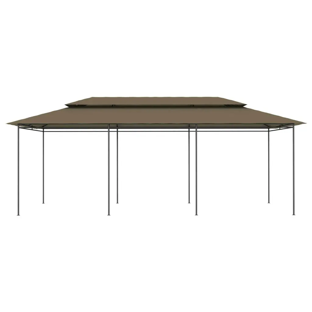 Gazebo 600x298x270 cm Taupe 180 g/m?? 312246