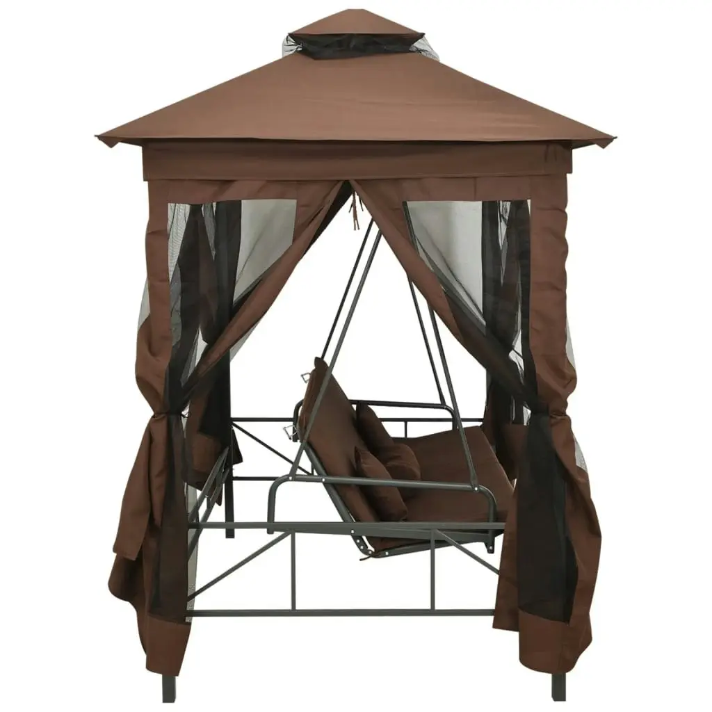 Gazebo Convertible Swing Bench Coffee 43240