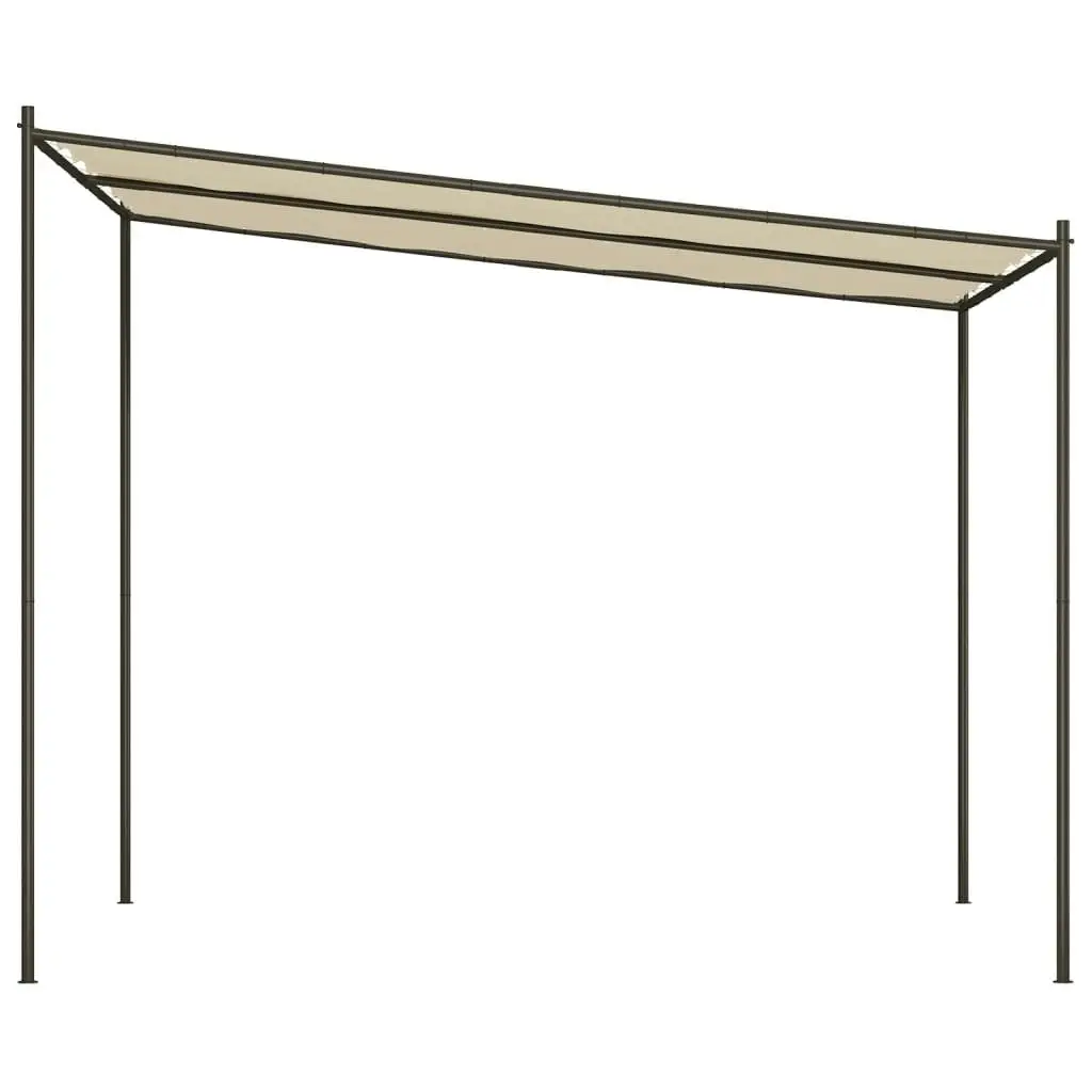 Gazebo Beige 3x3 m 180 g/mÂ² Fabric and Steel 362463