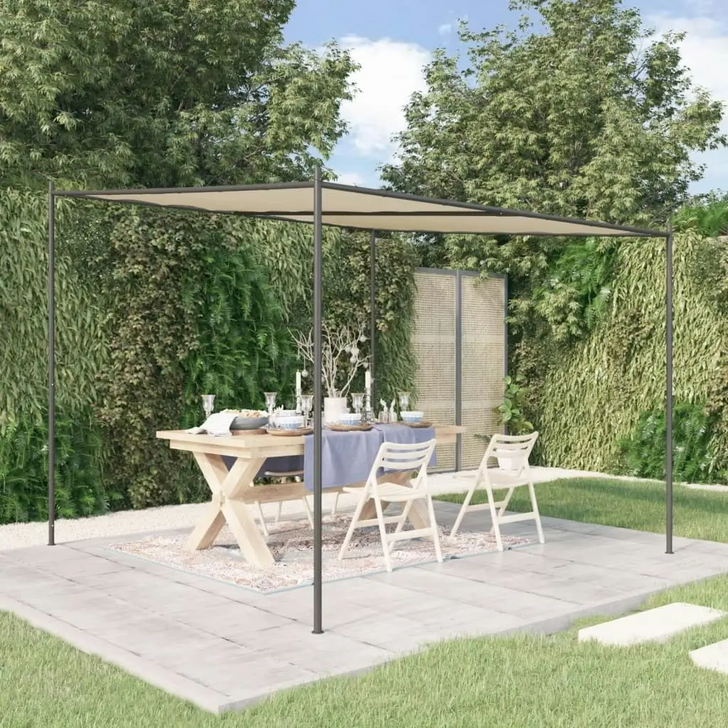 Gazebo Beige 3x3 m 180 g/mÂ² Fabric and Steel 362463