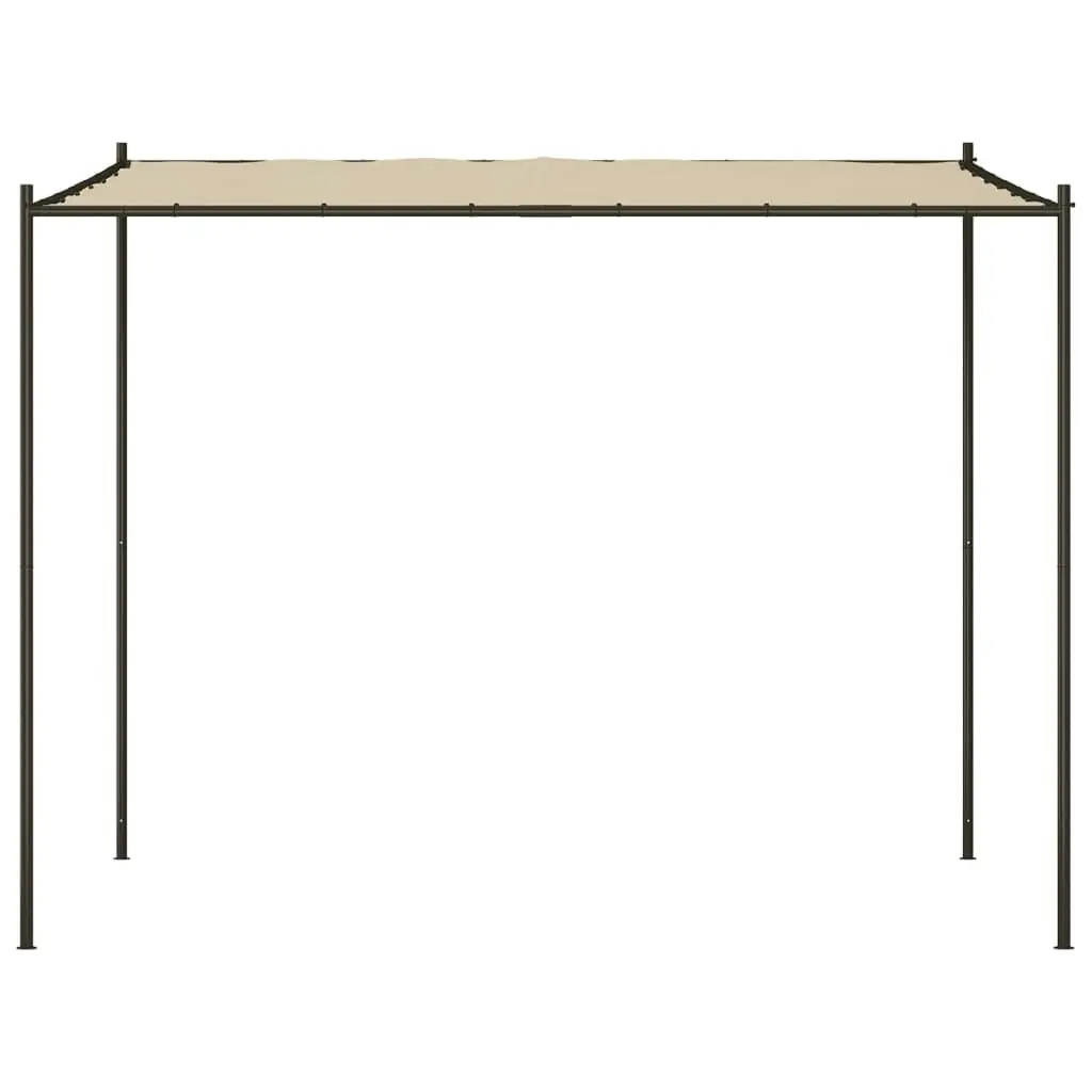 Gazebo Beige 3x3 m 180 g/mÂ² Fabric and Steel 362463