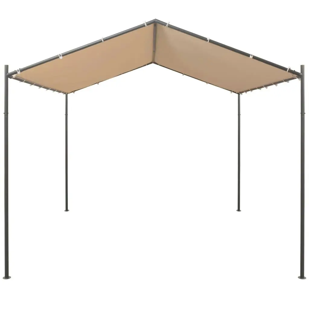 Gazebo Pavilion Tent Canopy 3x3 m Steel Beige 43170