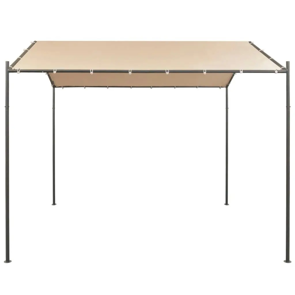 Gazebo Pavilion Tent Canopy 3x3 m Steel Beige 43170