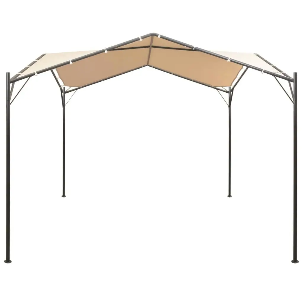 Gazebo Pavilion Tent Canopy 4x4 m Steel Beige 43167