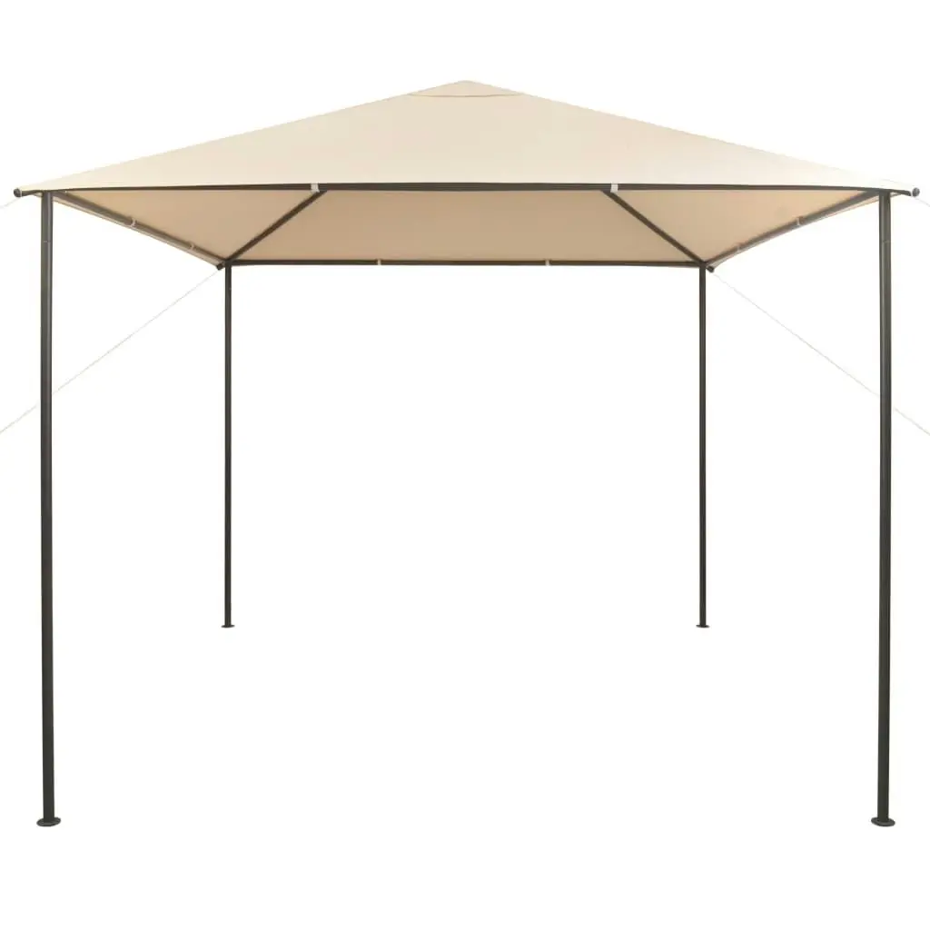 Gazebo Pavilion Tent Canopy 3x3 m Steel Beige 43172