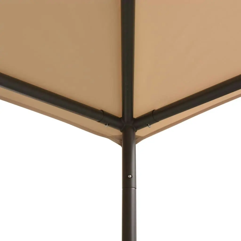 Gazebo Pavilion Tent Canopy 3x3 m Steel Beige 43172