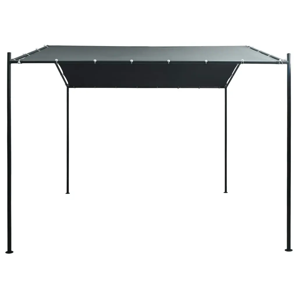 Gazebo Pavilion Tent Canopy 3x3 m Steel Anthracite 47963