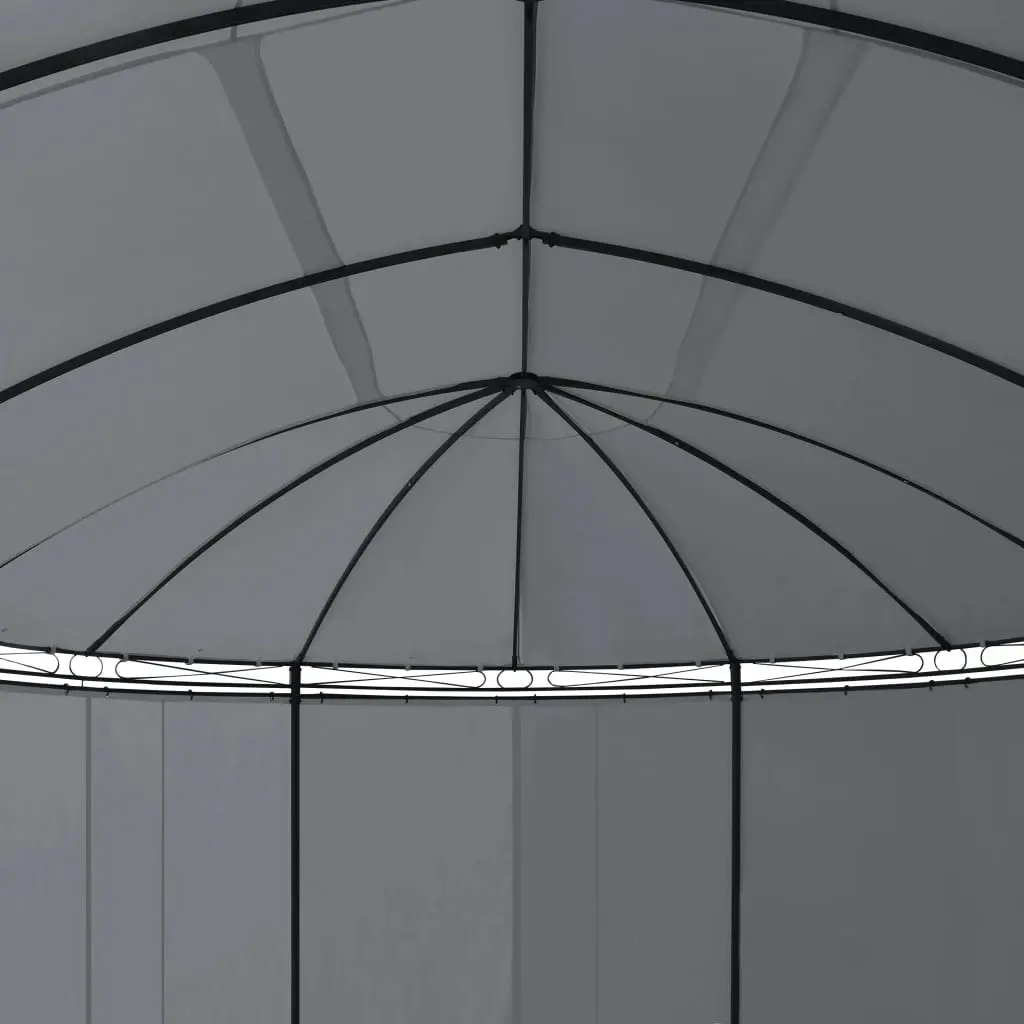 Gazebo with Curtains 520x349x255 cm Anthracite 48035