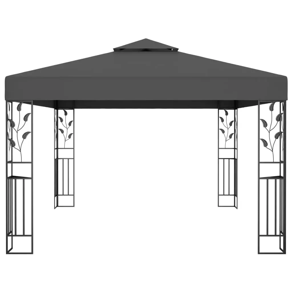 Gazebo with Double Roof 3x4m Anthracite 48031