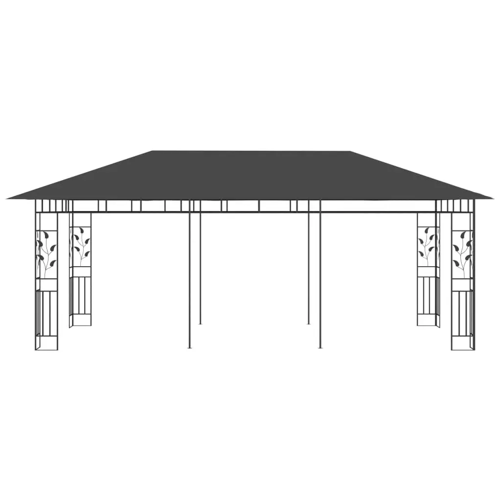 Gazebo with Mosquito Net 6x3x2.73 m Anthracite 47974