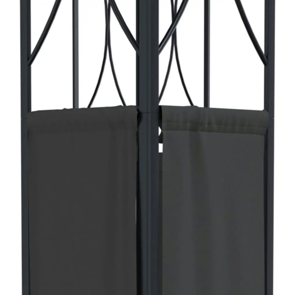 Gazebo with Roof Anthracite 400x300x270 cm Steel 360142