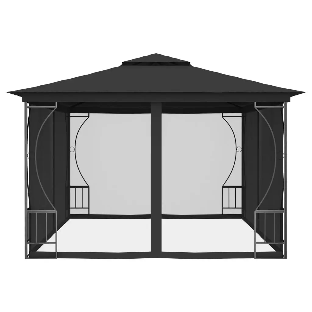 Gazebo with Nets 300x400x265 cm Anthracite 48598