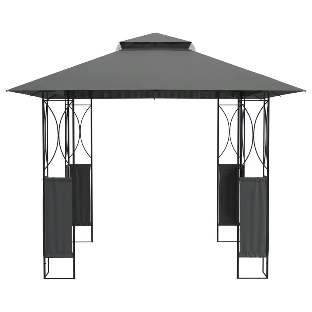 Gazebo with Roof Anthracite 300x300x270 cm Steel 360141